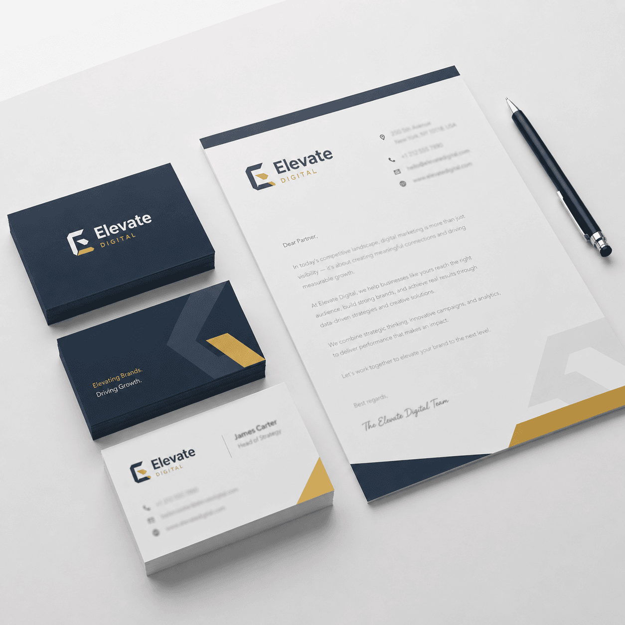 Brand Identity Design - Complete identity design for a technology company.